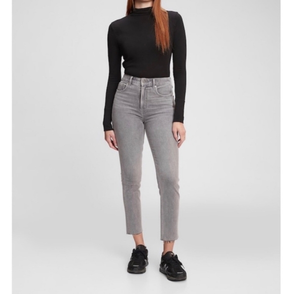 GAP Sky High Rise Vintage Slim Jeans with Washwell - Picture 1 of 17